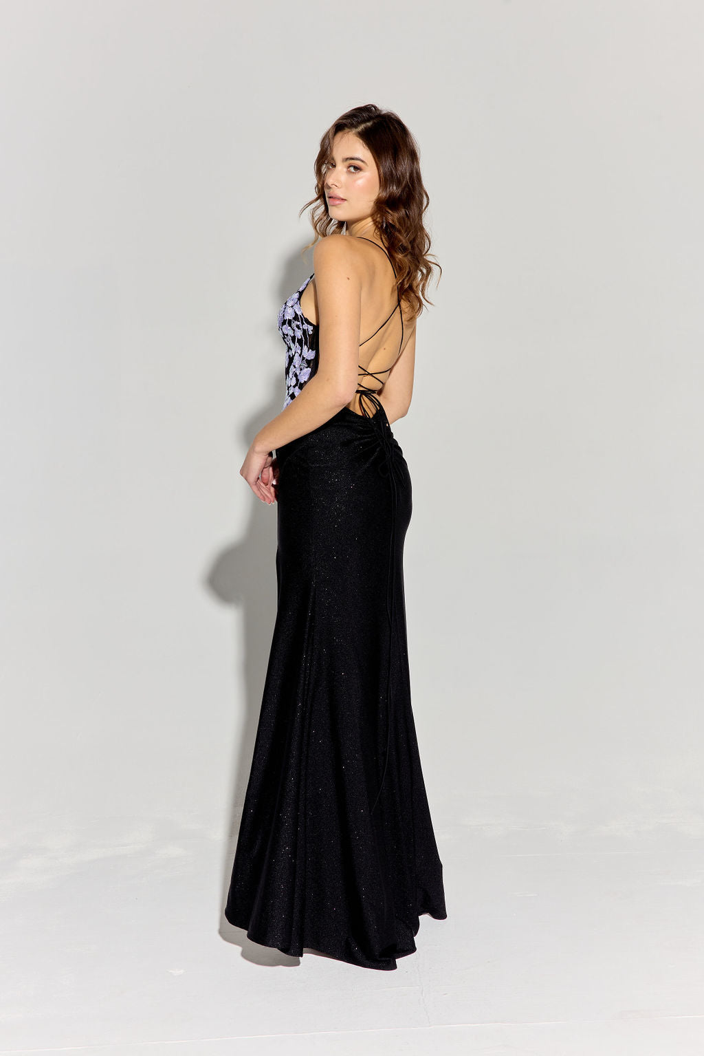 Eureka 9969 Glittering Satin Jersey Dress - NORMA REED