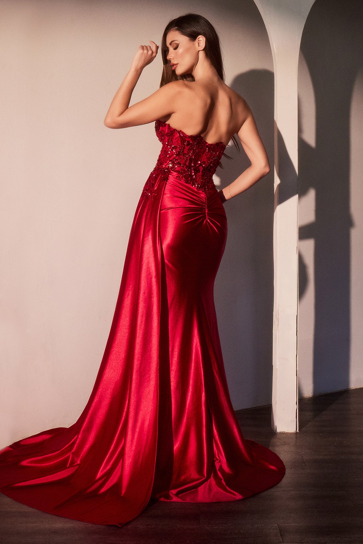 Ladivine CDS530 Fitted Strapless Dress - NORMA REED