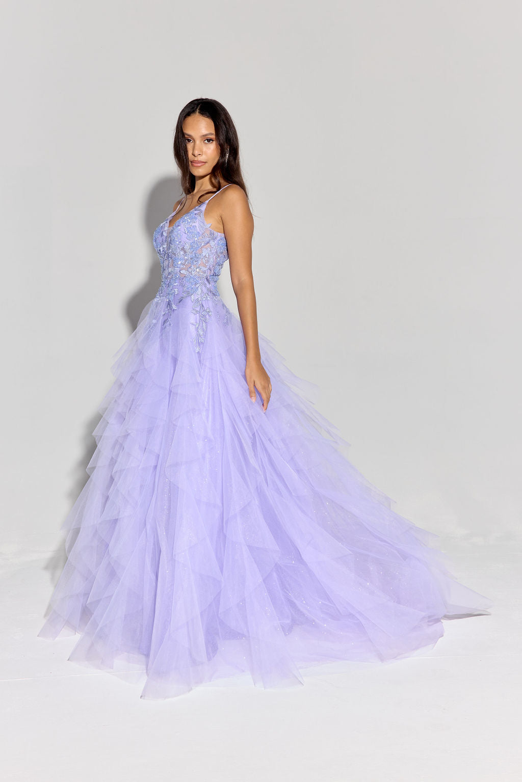 Eureka EK188 Tulle Lace A Line Dress - NORMA REED