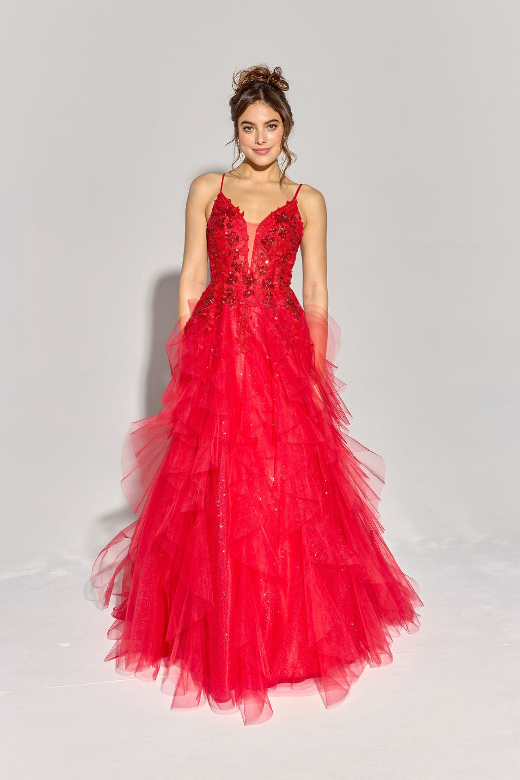 Eureka EK188 Tulle Lace A Line Dress - NORMA REED