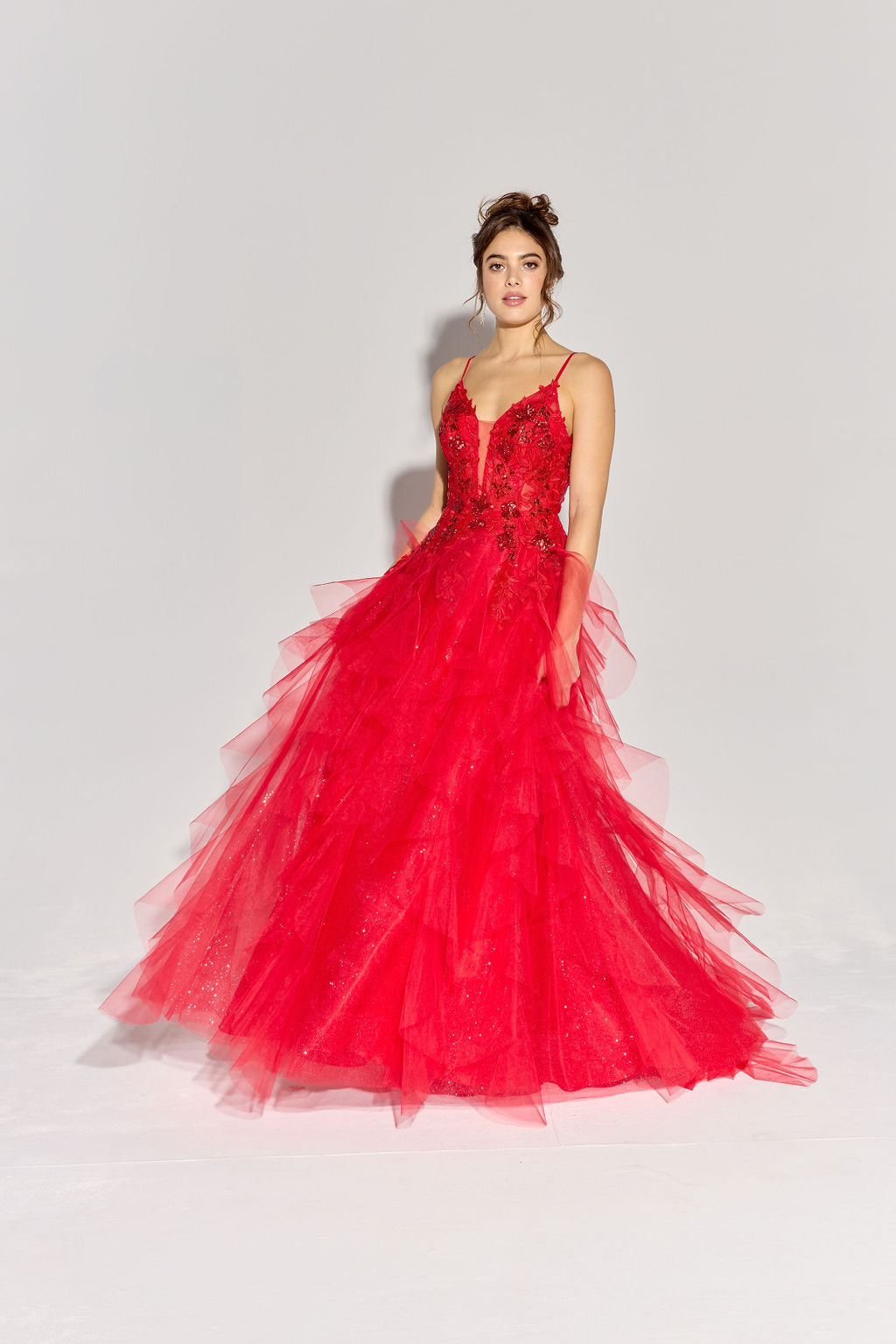 Eureka EK188 Tulle Lace A Line Dress - NORMA REED
