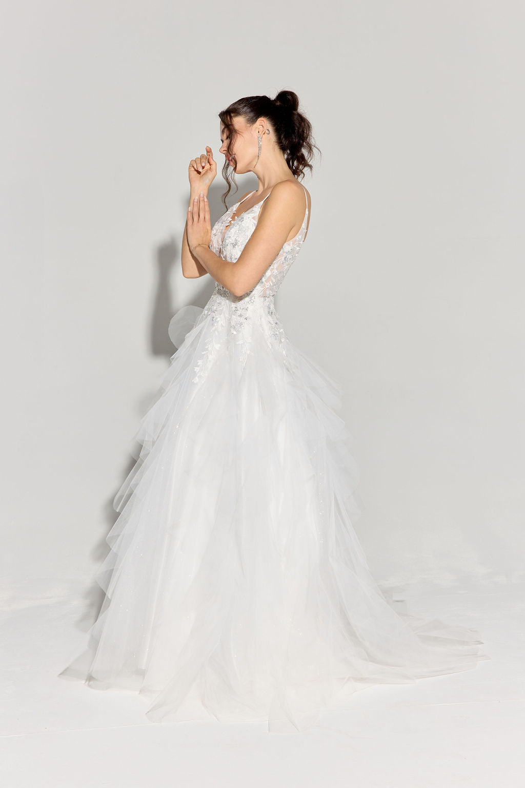 Eureka EK188 Tulle Lace A Line Dress - NORMA REED