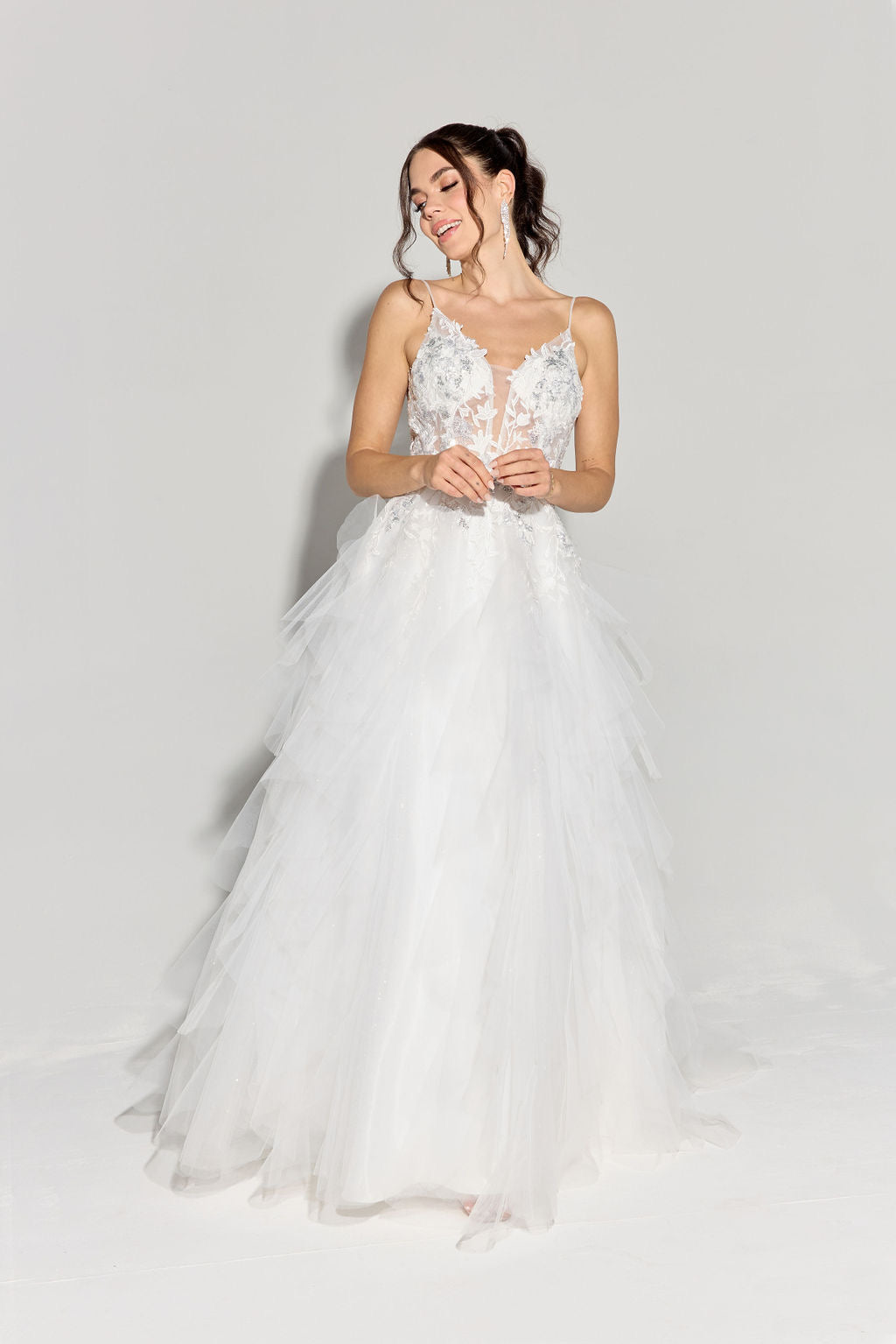 Eureka EK188 Tulle Lace A Line Dress - NORMA REED