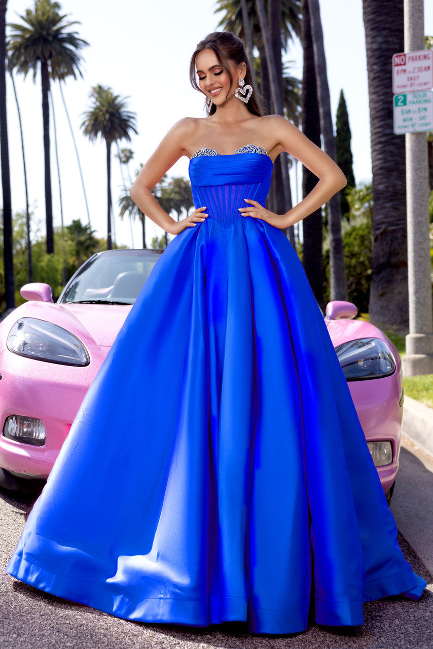 PORTIA & SCARLETT PS25306 Strapless Corset Ball Gown - NORMA REED