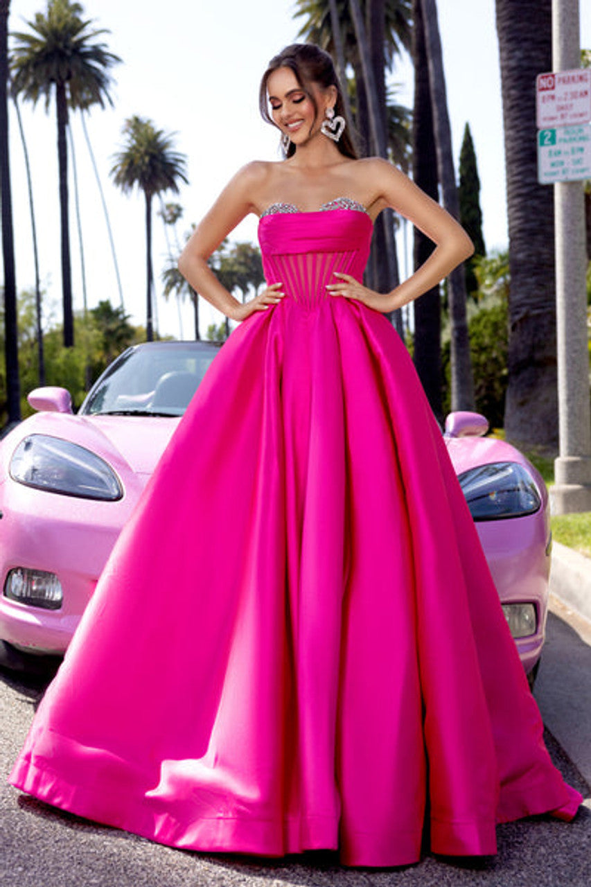 PORTIA & SCARLETT PS25306 Strapless Corset Ball Gown - NORMA REED