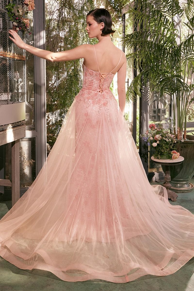 Andrea & Leo A1382 Tulle Overskirt Gown - NORMA REED