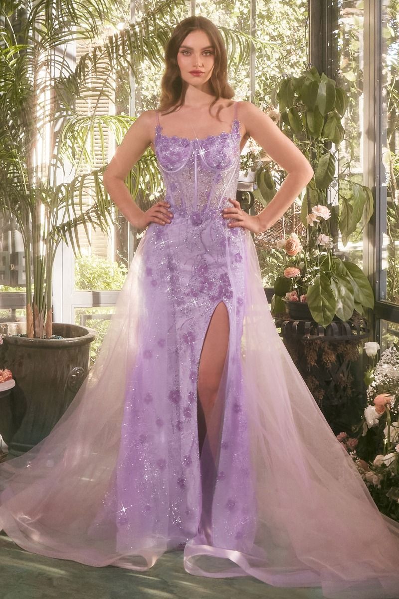 Andrea & Leo A1382 Tulle Overskirt Gown - NORMA REED