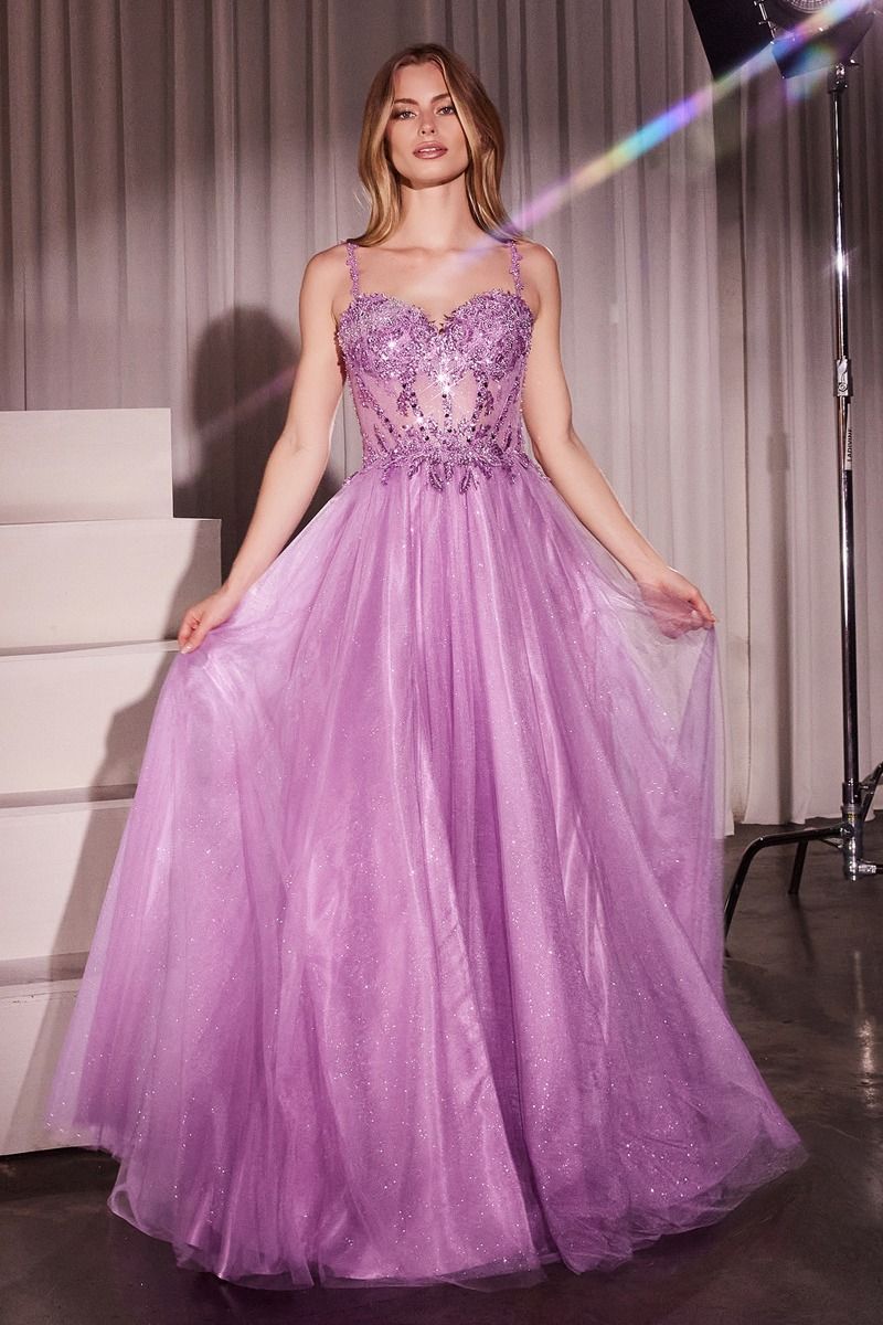 Cinderella Divine CD0234 Ladivine Lace & Tulle A-Line Dress - NORMA REED