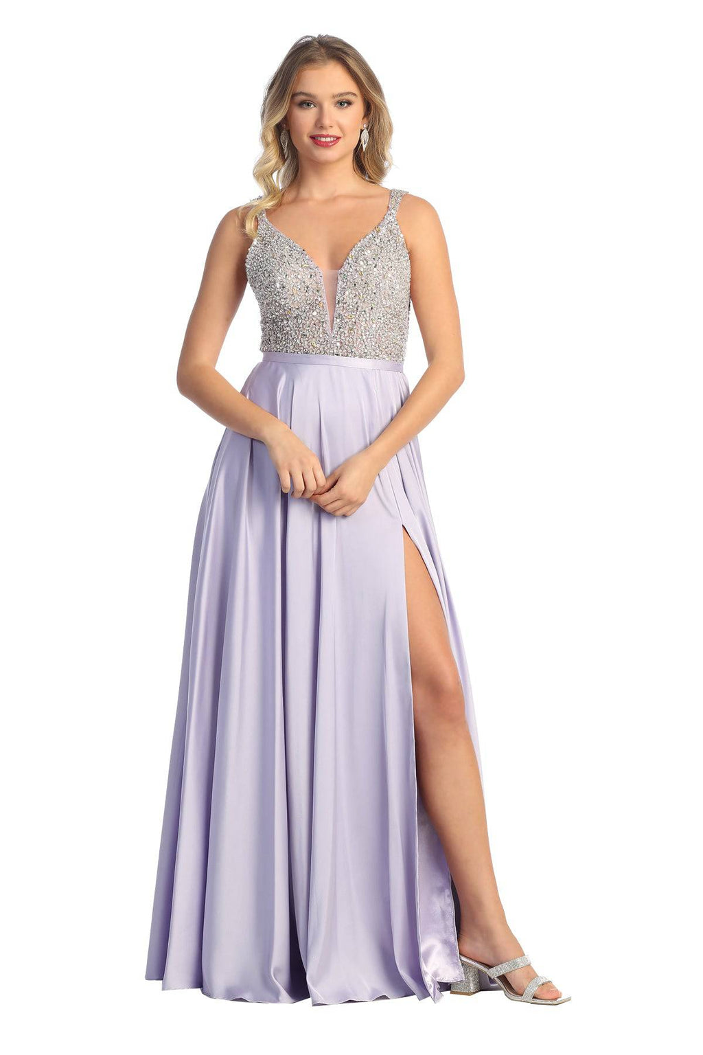 Cindy Collection 50432 Sparkling A Line Dress NORMA REED