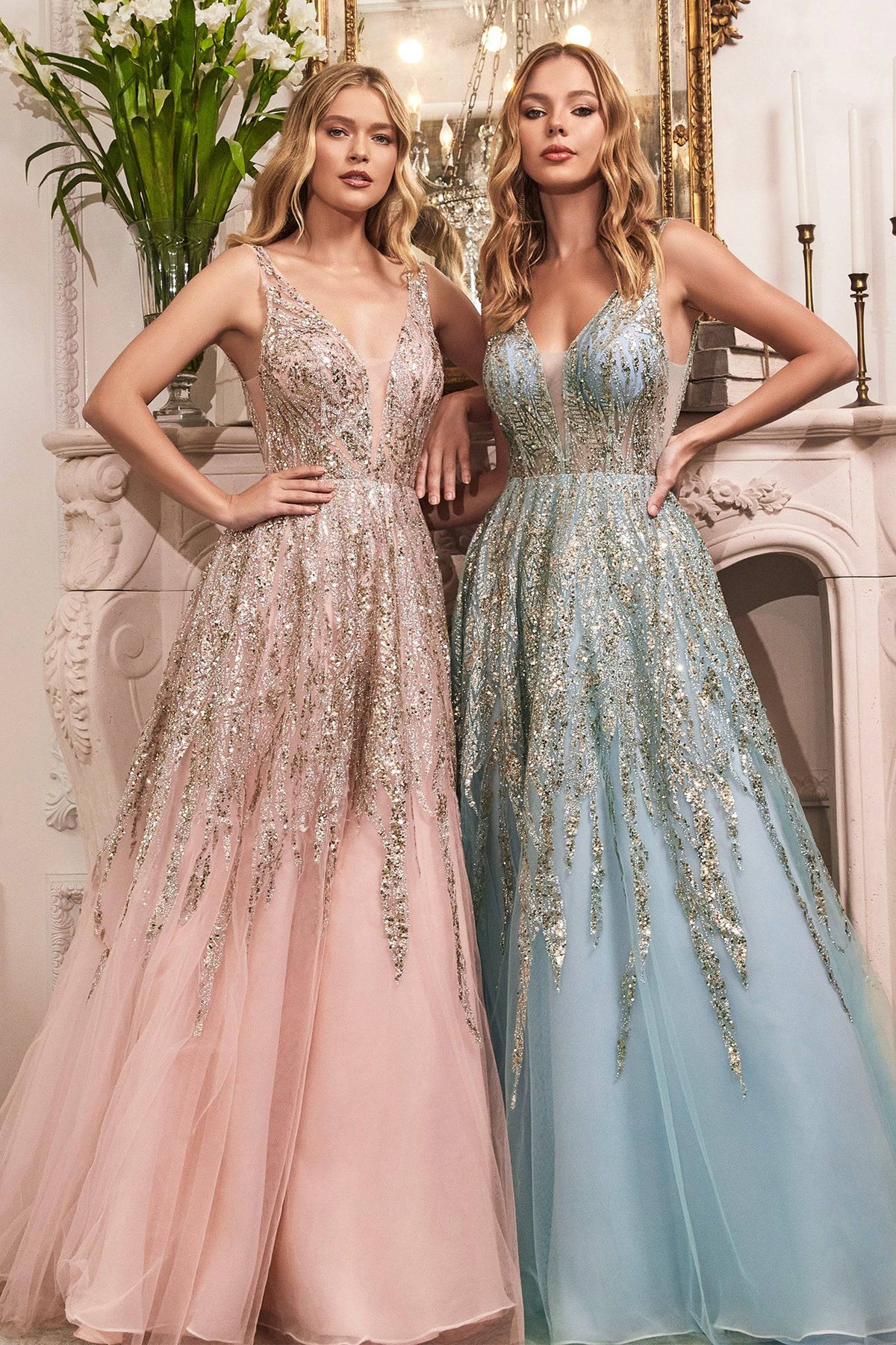 Cinderella Divine C135 Gorgeous Sequin Ball Gown - NORMA REED