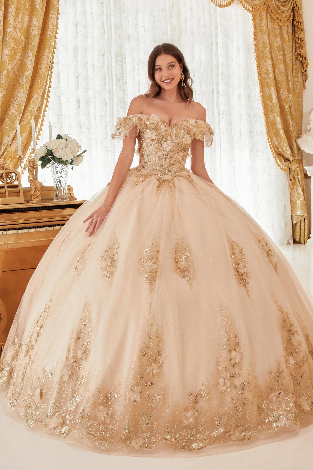 Cinderella Divine 15701 Quinceanera Ball Gown | Quinceanera Dress - NORMA REED