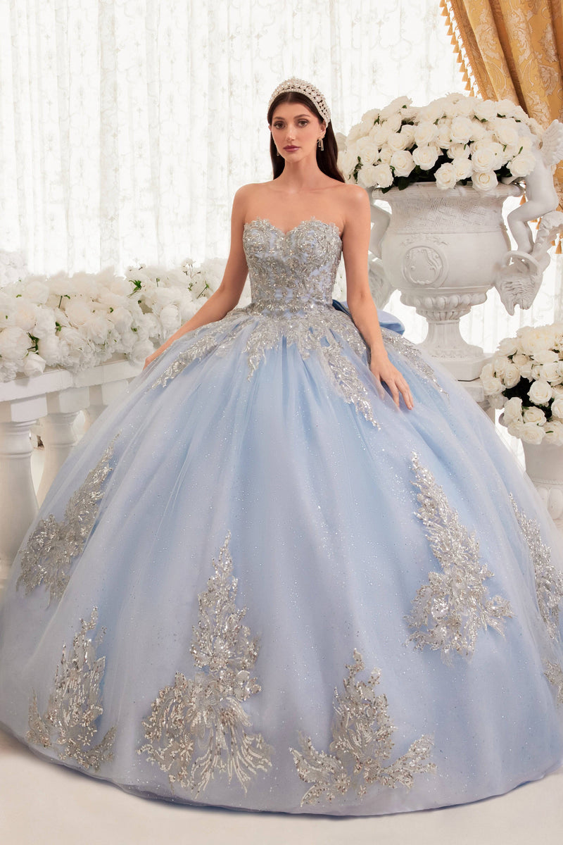 Cinderella Divine 15715 Ladivine Strapless Ball Gown Quinceanera Dress - NORMA REED