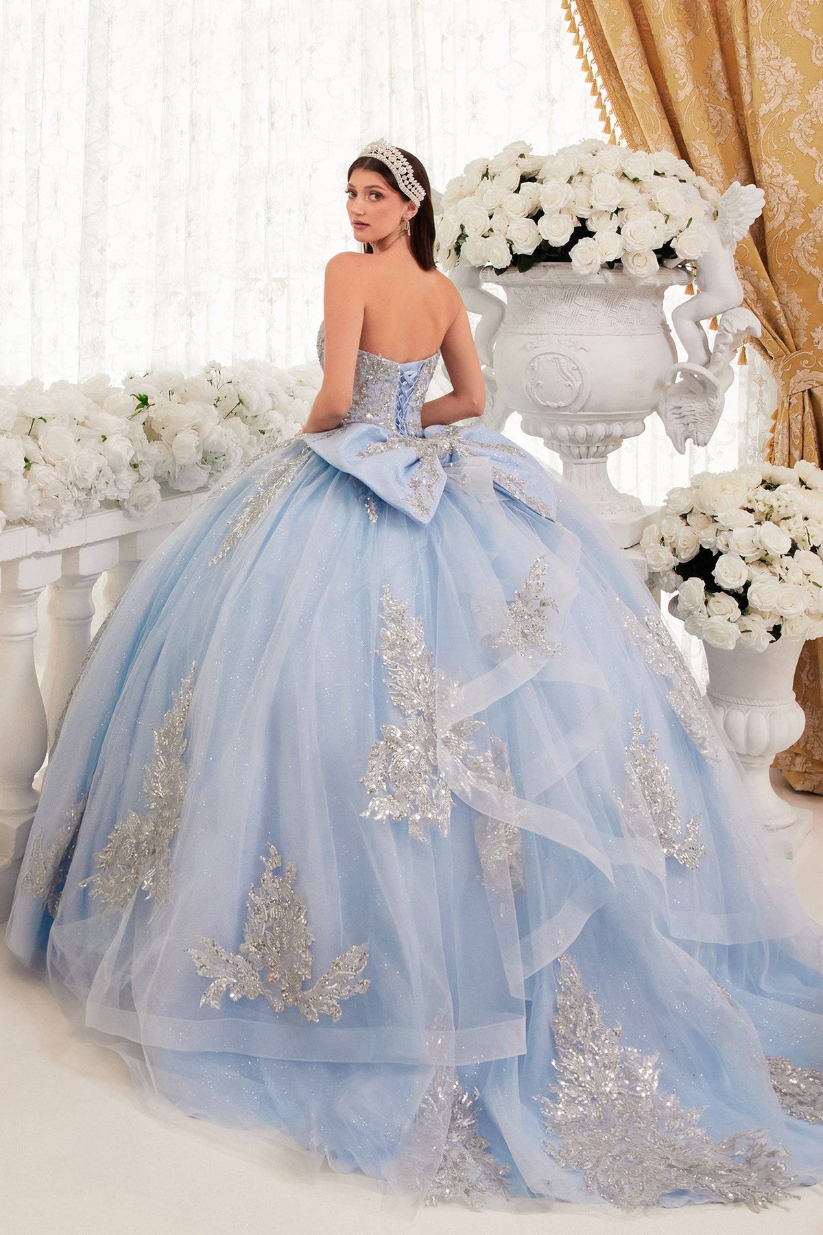 Cinderella Divine 15715 Ladivine Strapless Ball Gown Quinceanera Dress - NORMA REED