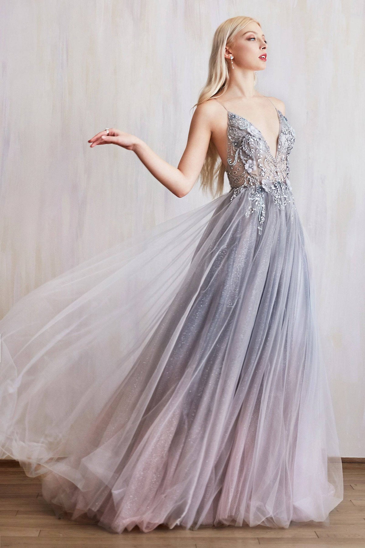 Andrea & Leo A0850 Daphne Tulle Gown - NORMA REED