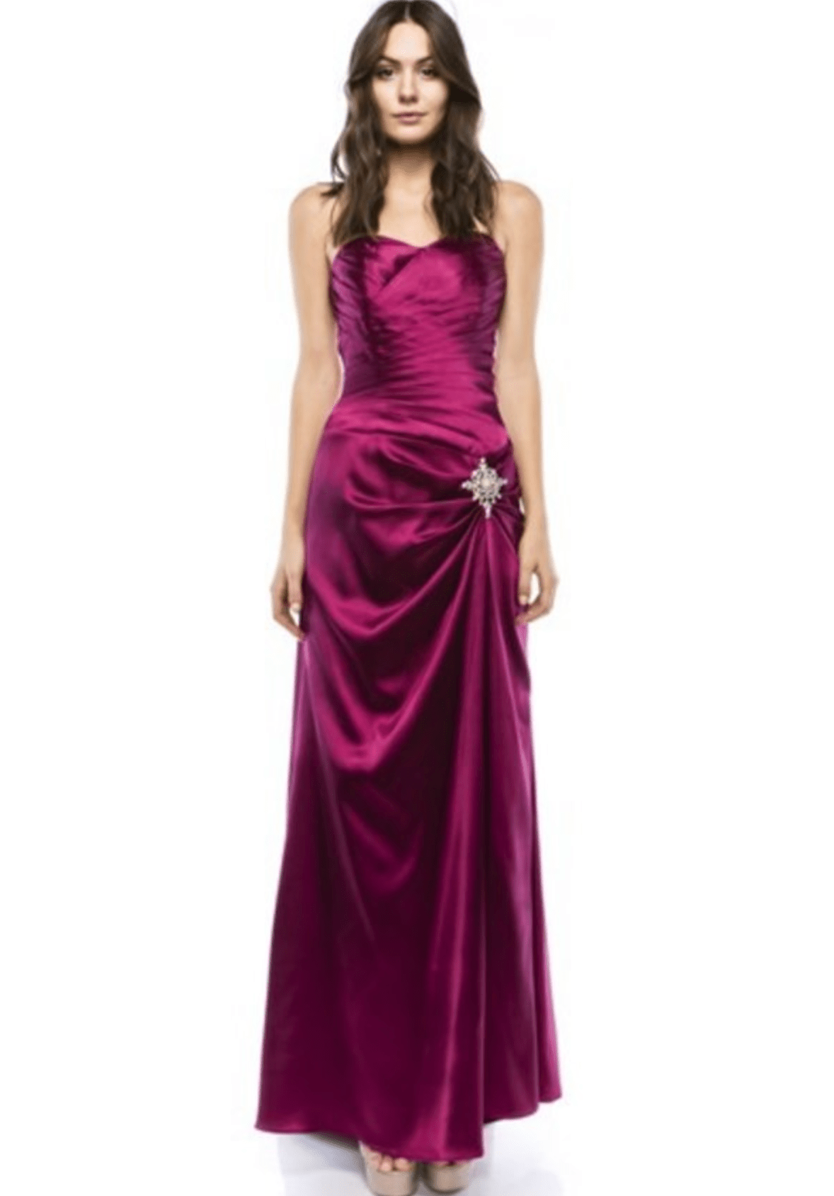 Long Satin Gown by Chicas - NORMA REED