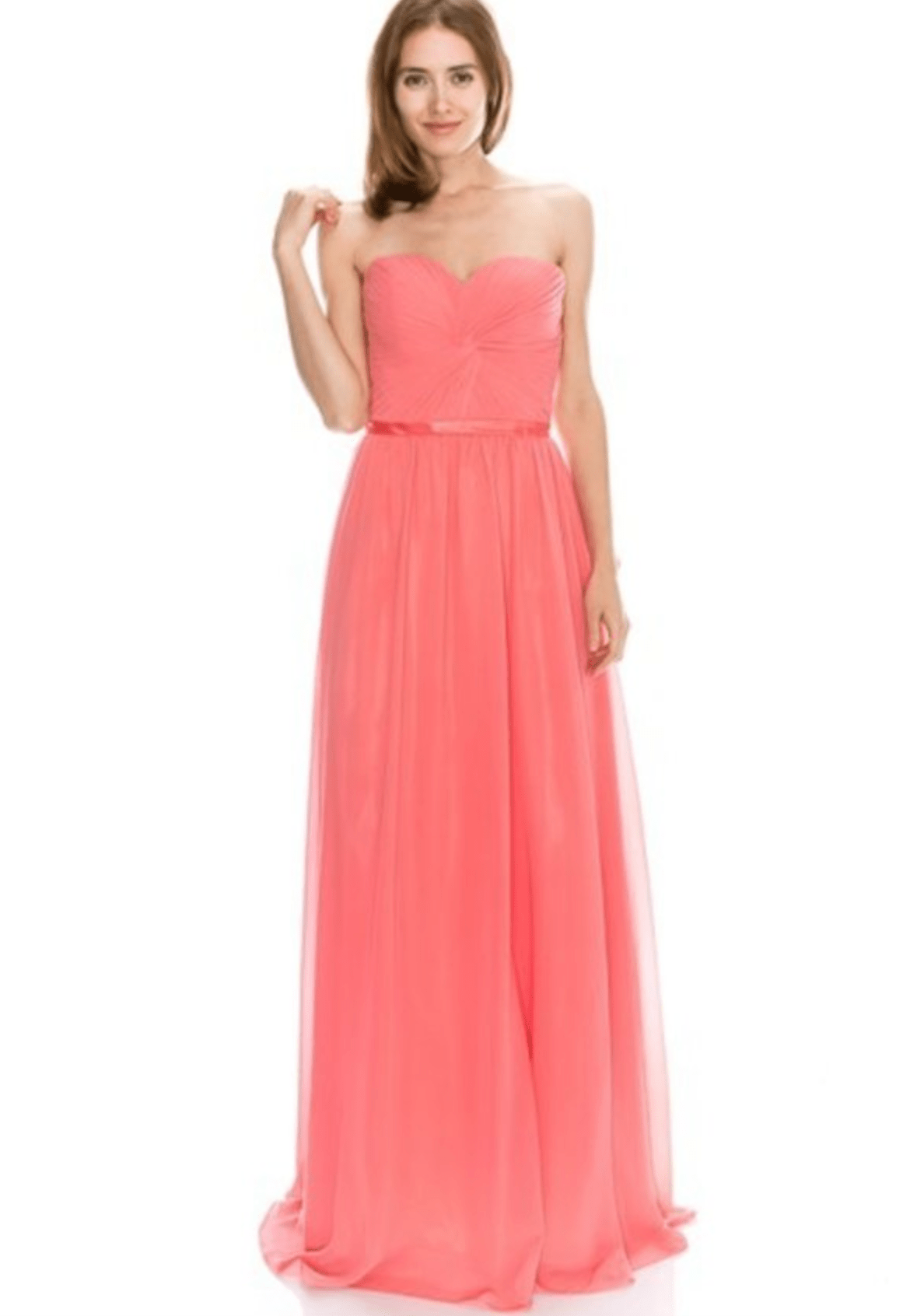 Strapless Chiffon Dress by Chicas | 16 Colors - NORMA REED