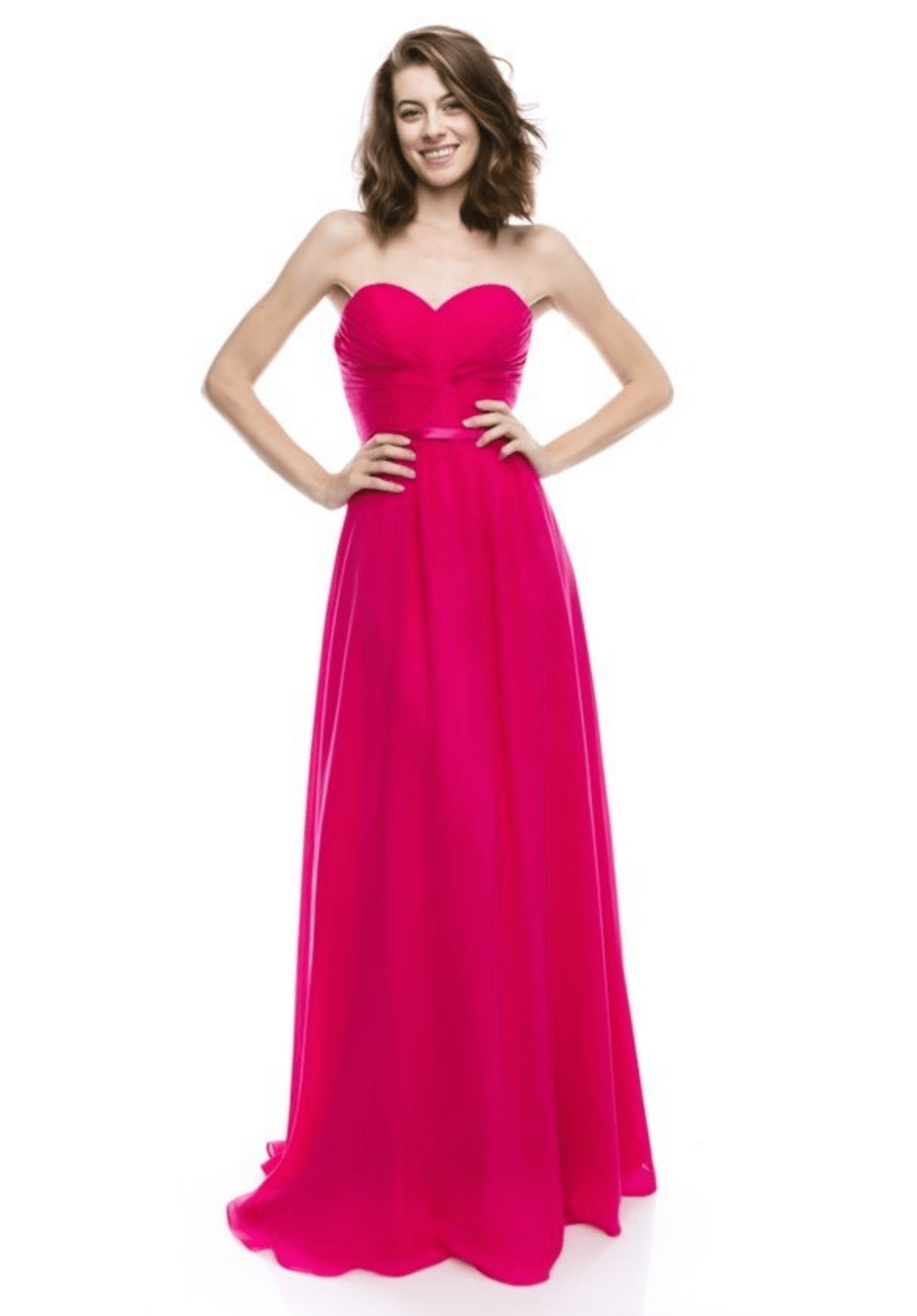 Strapless Chiffon Dress by Chicas | 16 Colors - NORMA REED