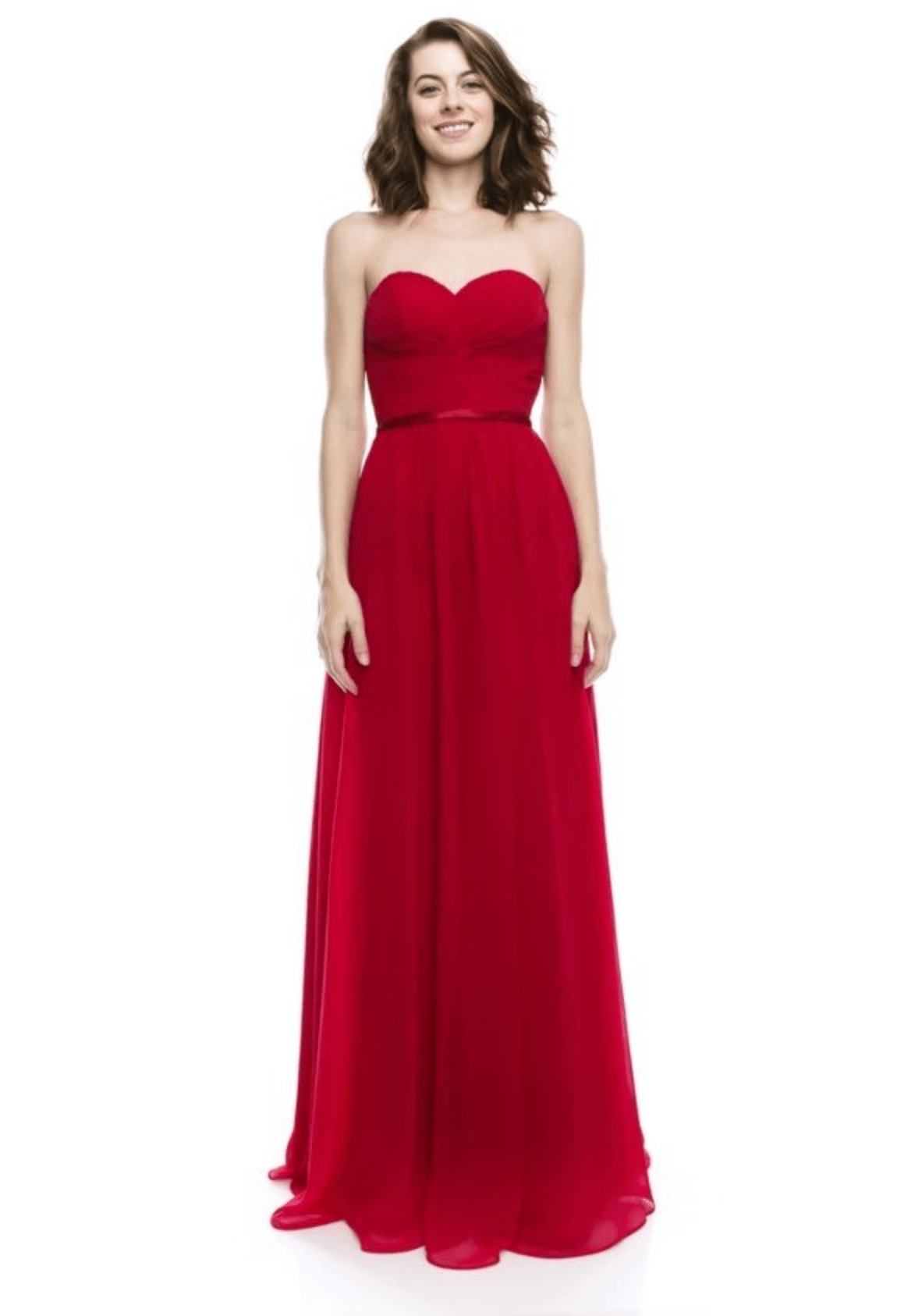 Strapless Chiffon Dress by Chicas | 16 Colors - NORMA REED