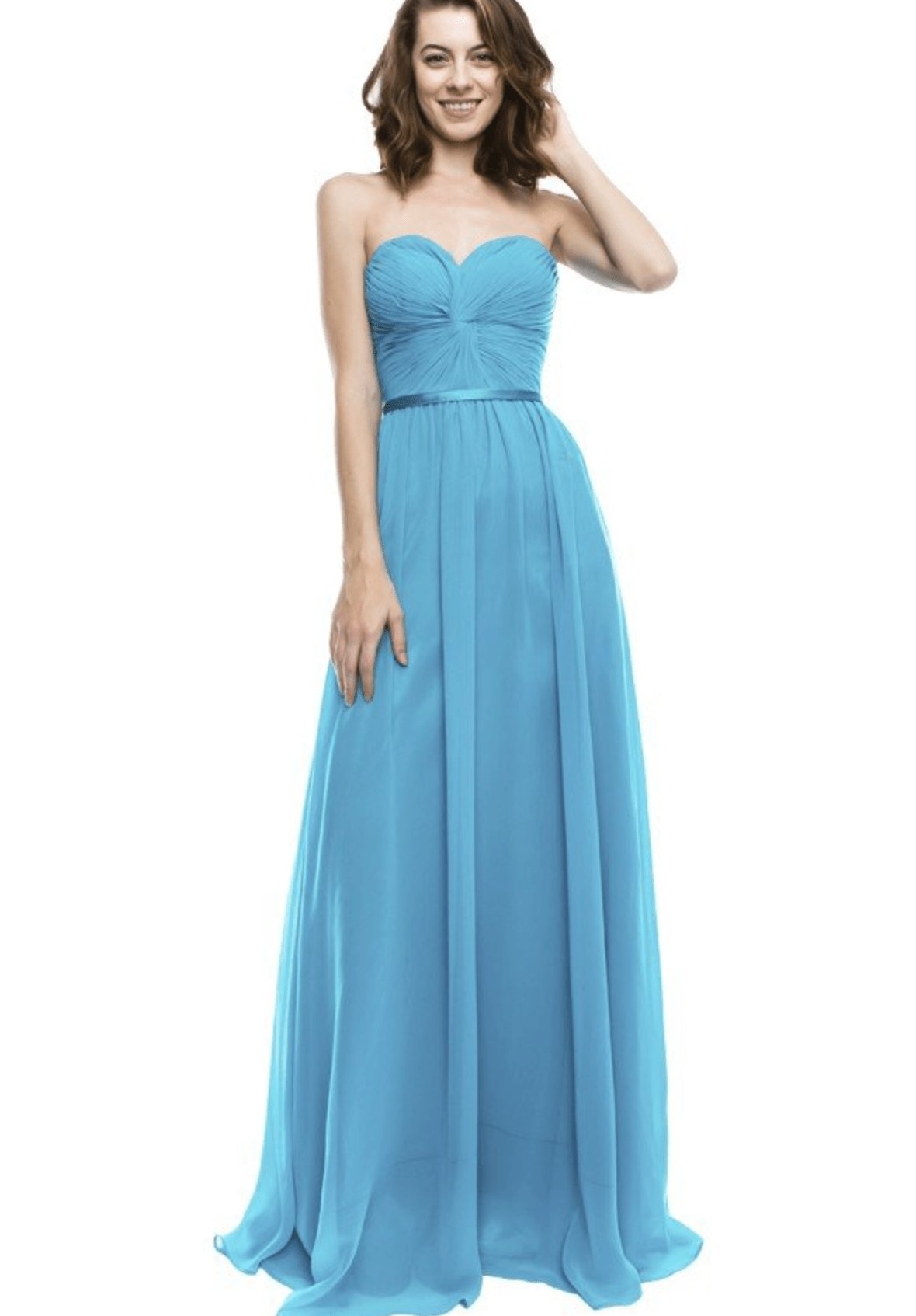 Strapless Chiffon Dress by Chicas | 16 Colors - NORMA REED