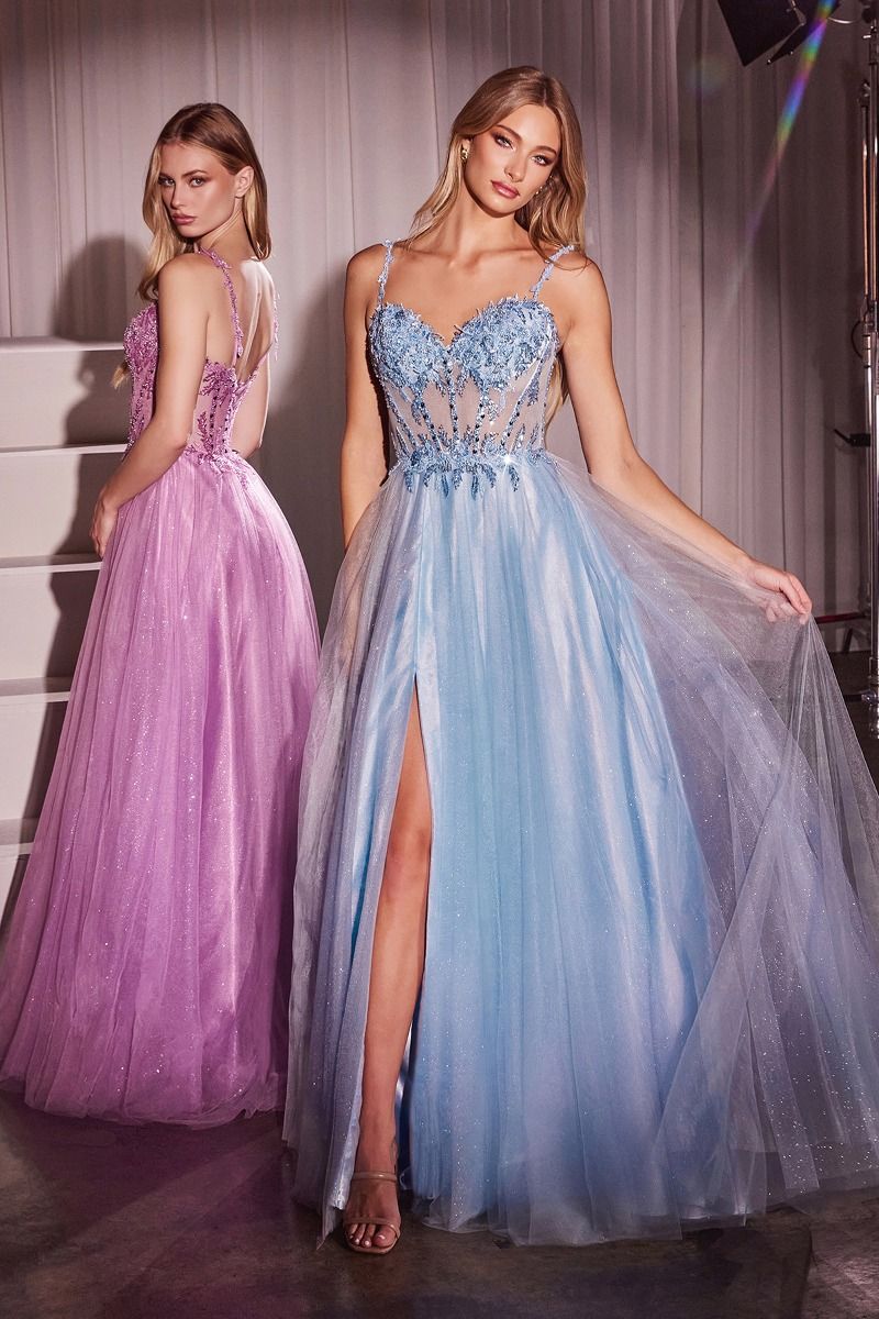 Cinderella Divine CD0234 Ladivine Lace & Tulle A-Line Dress