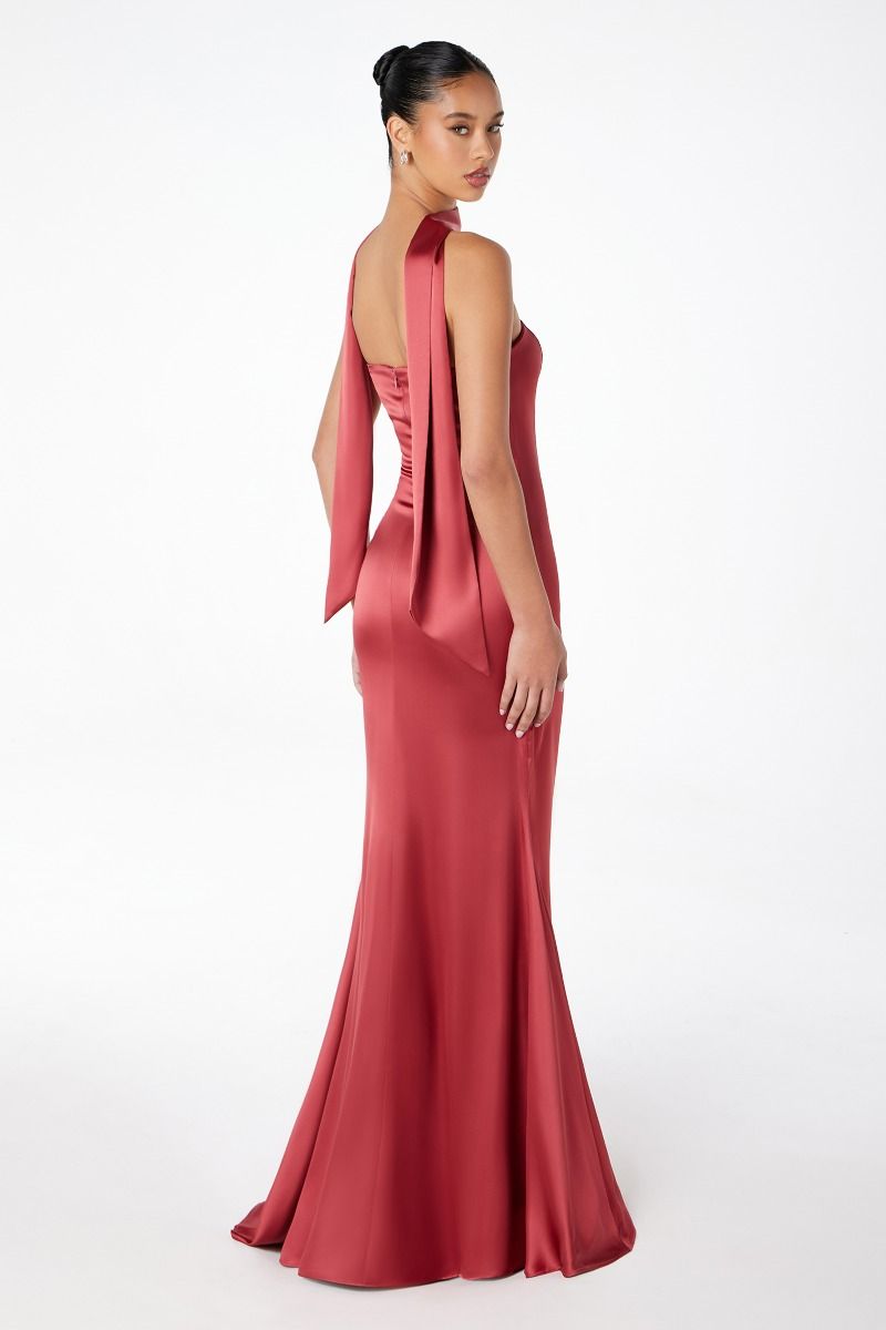 Amoris T201 Strapless Satin Dress