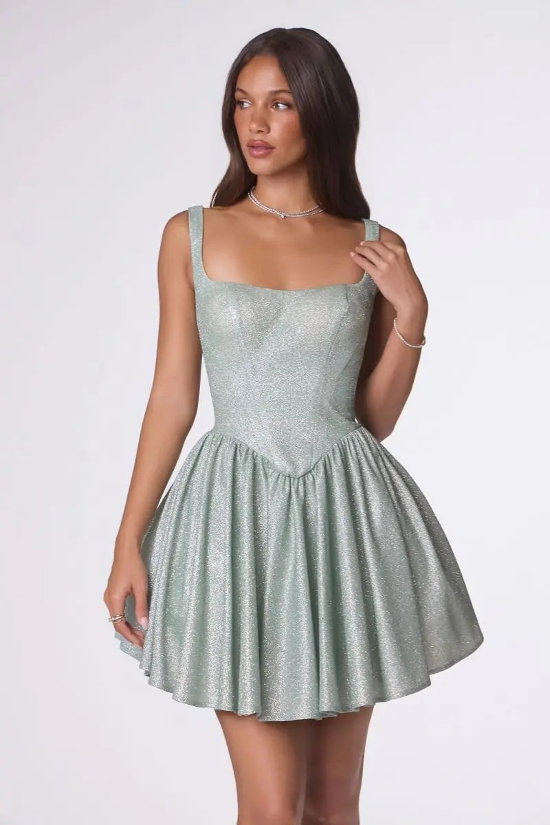 Amoris T738 Fit & Flare Mini Dress