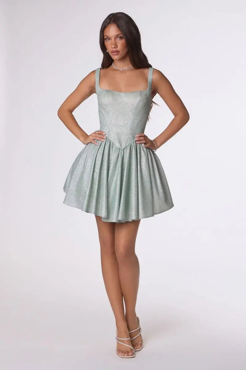 Amoris T738 Fit & Flare Mini Dress