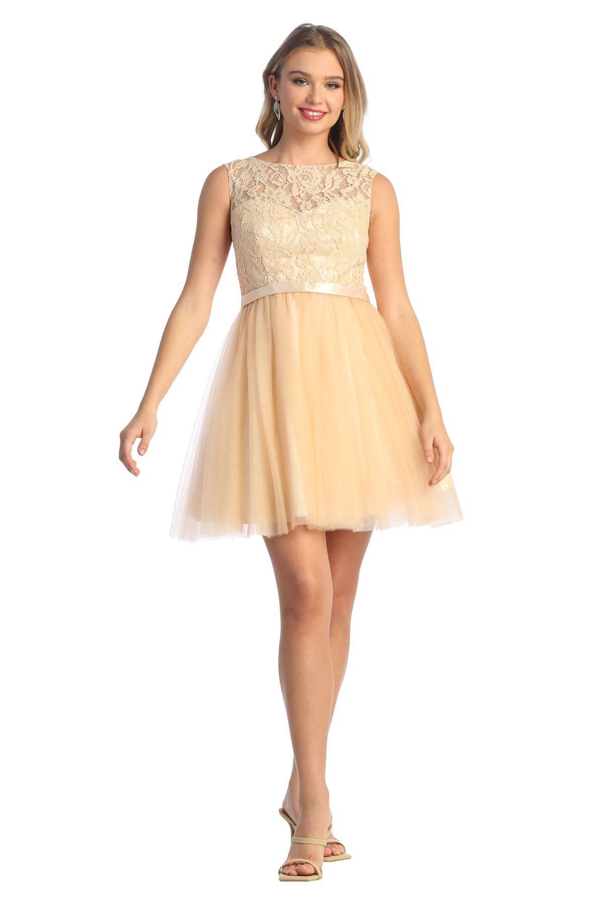 Cindy Collection 1432 Short Corset Grade 8 Grad Dress - NORMA REED