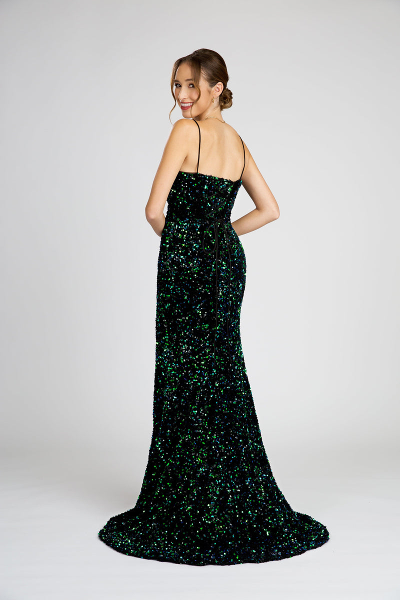 Fiesta 67034 Flowing Sequin Dress | 5 Colors - NORMA REED