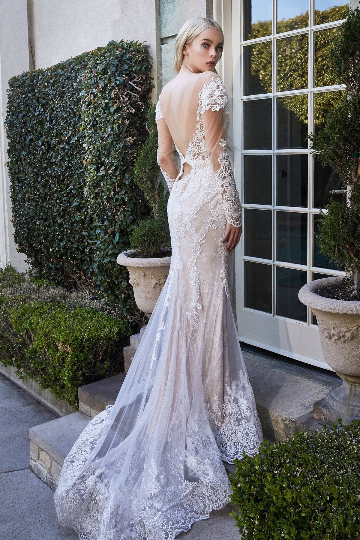 Luxe A1022 Stunning Lace Wedding Gown - Norma Reed - NORMA REED