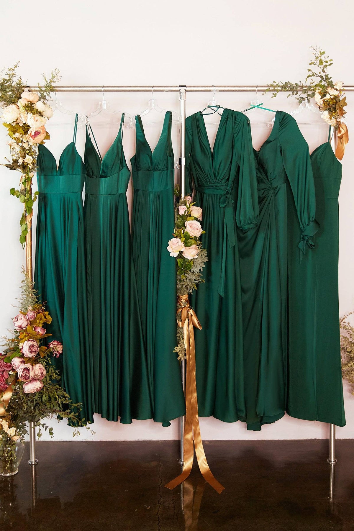 Cinderella Divine Ladivine 7472 Pleated Satin Dress with Leg Slit - NORMA REED
