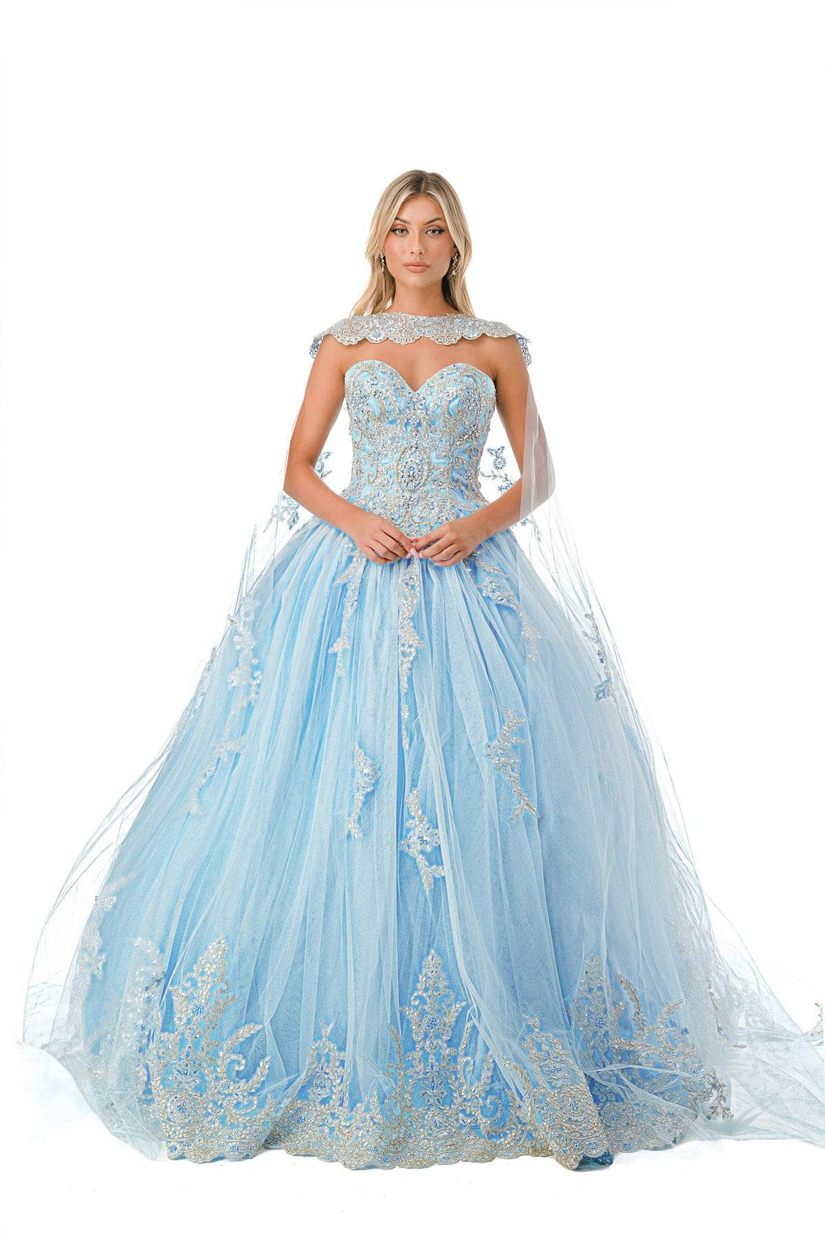 Aspeed L2726 Crystal Stone Embroidered Ball Gown - NORMA REED