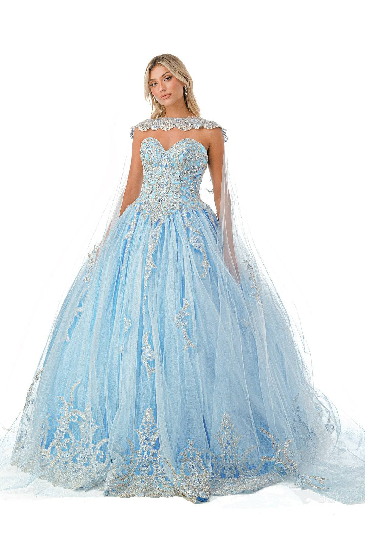 Aspeed L2726 Crystal Stone Embroidered Ball Gown - NORMA REED