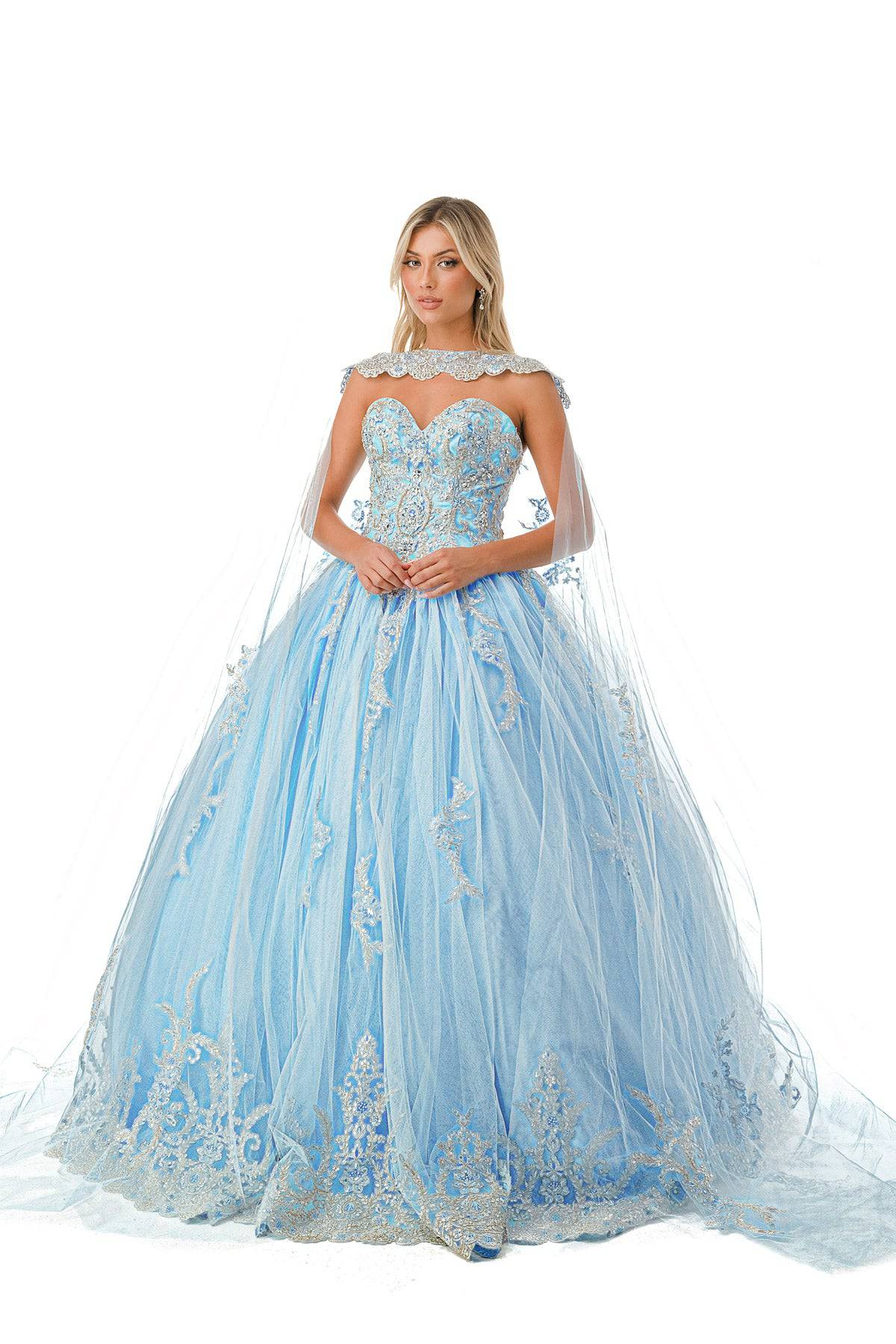 Aspeed L2726 Crystal Stone Embroidered Ball Gown - NORMA REED