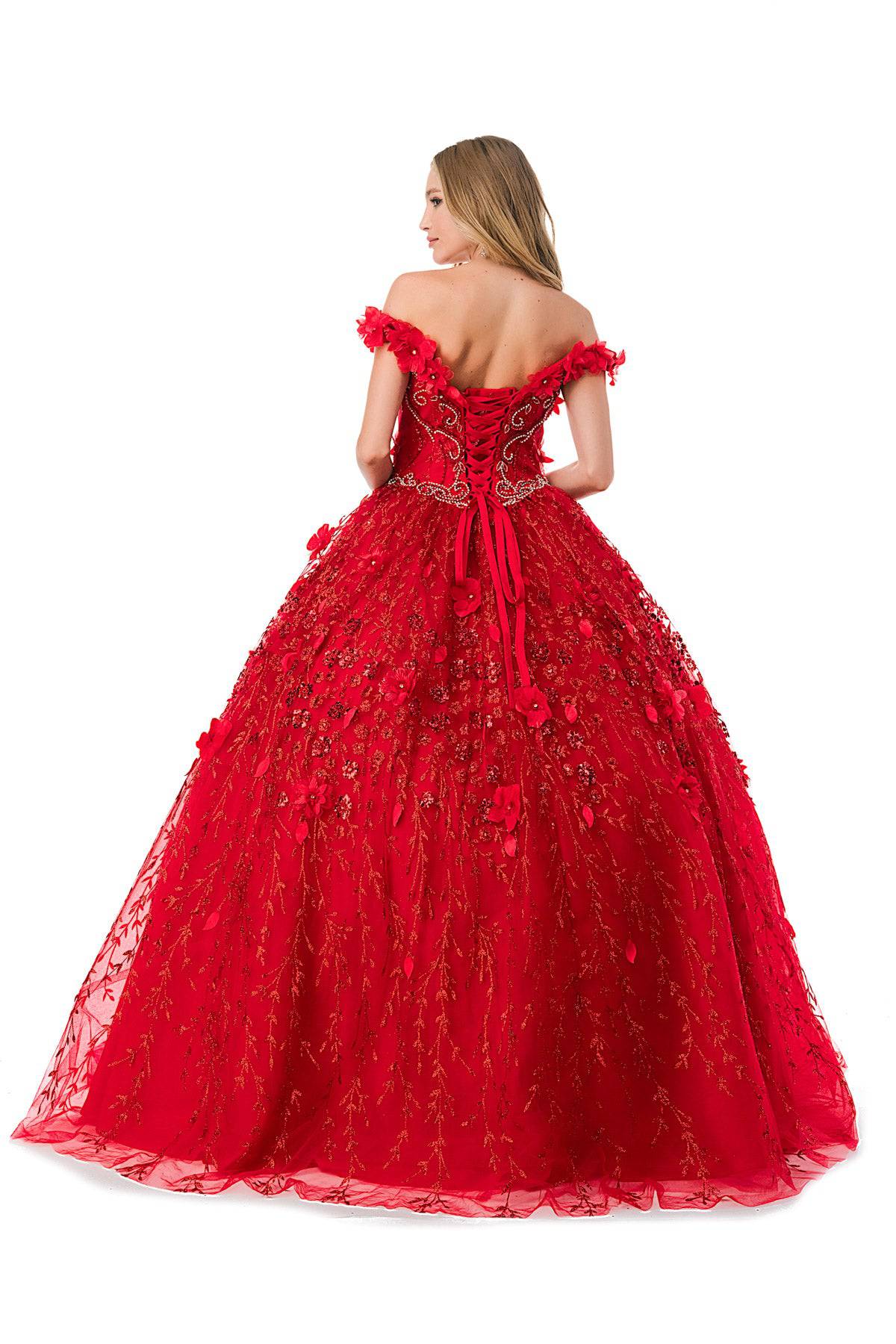 Aspeed L2728 Floral Off Shoulder Ball Gown - NORMA REED