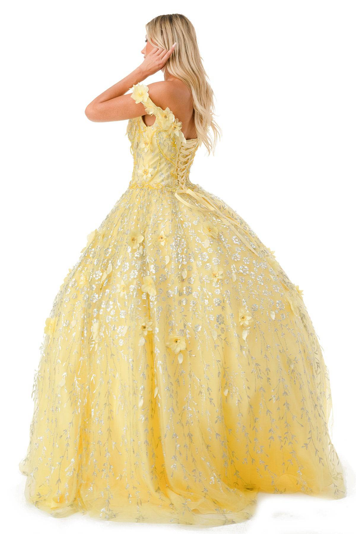 Aspeed L2728 Floral Off Shoulder Ball Gown - NORMA REED