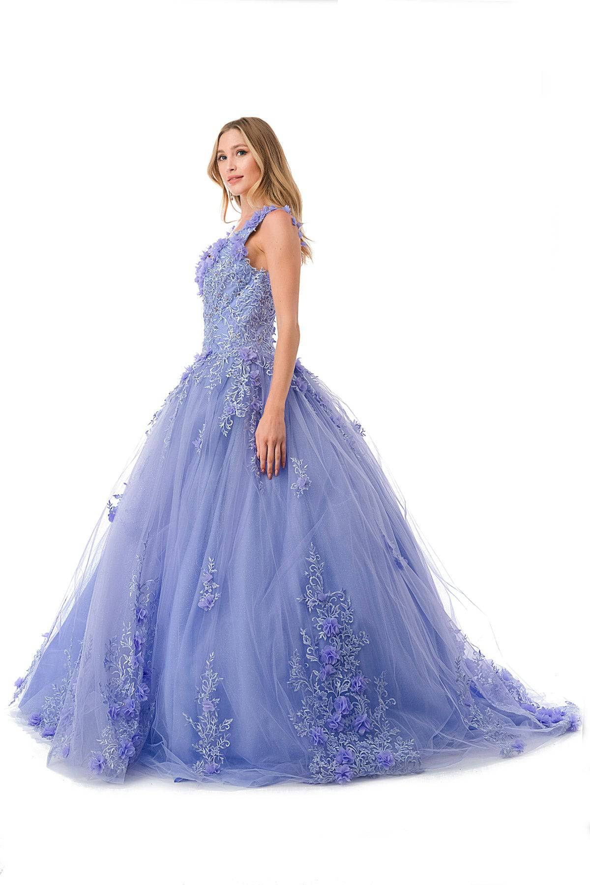 Aspeed L2729 Floral Lilac Ball Gown - NORMA REED