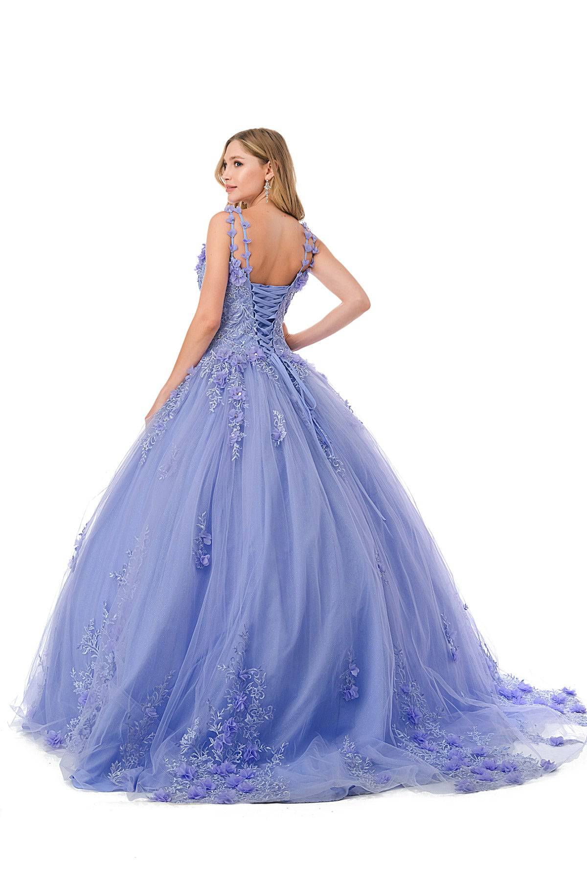 Aspeed L2729 Floral Lilac Ball Gown - NORMA REED