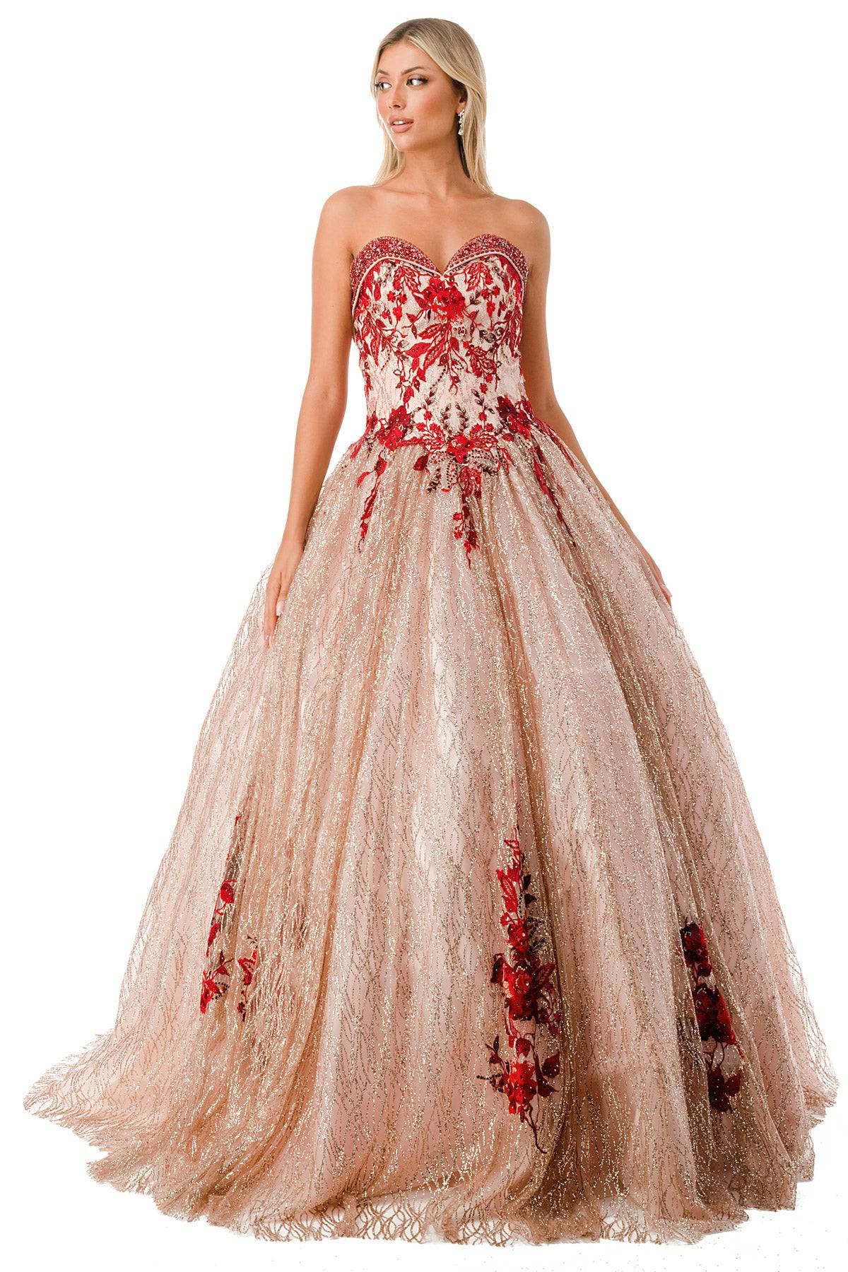 Aspeed L2730 Rose Gold Ball Gown - NORMA REED