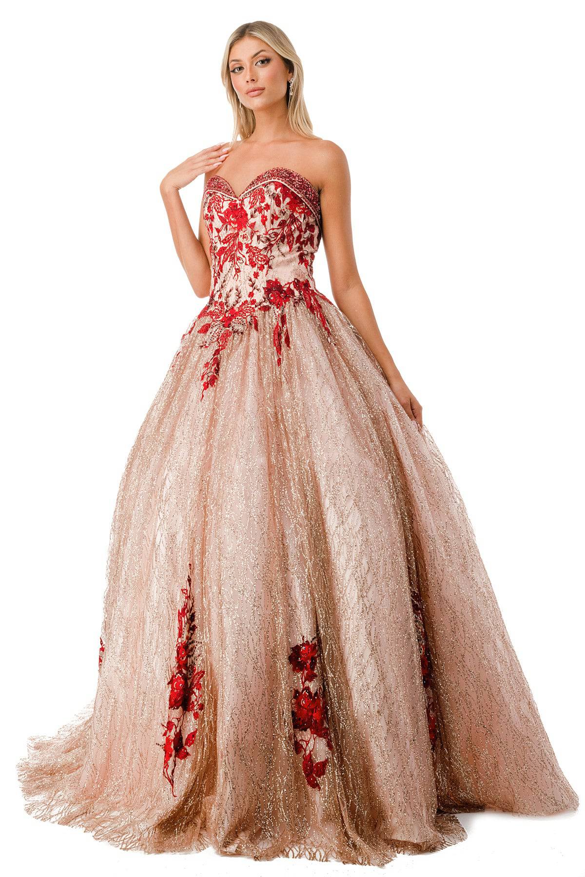 Aspeed L2730 Rose Gold Ball Gown - NORMA REED