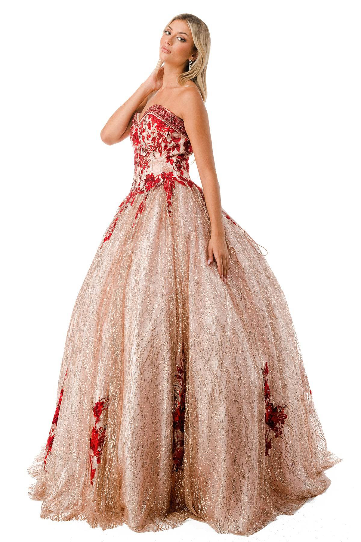 Aspeed L2730 Rose Gold Ball Gown - NORMA REED