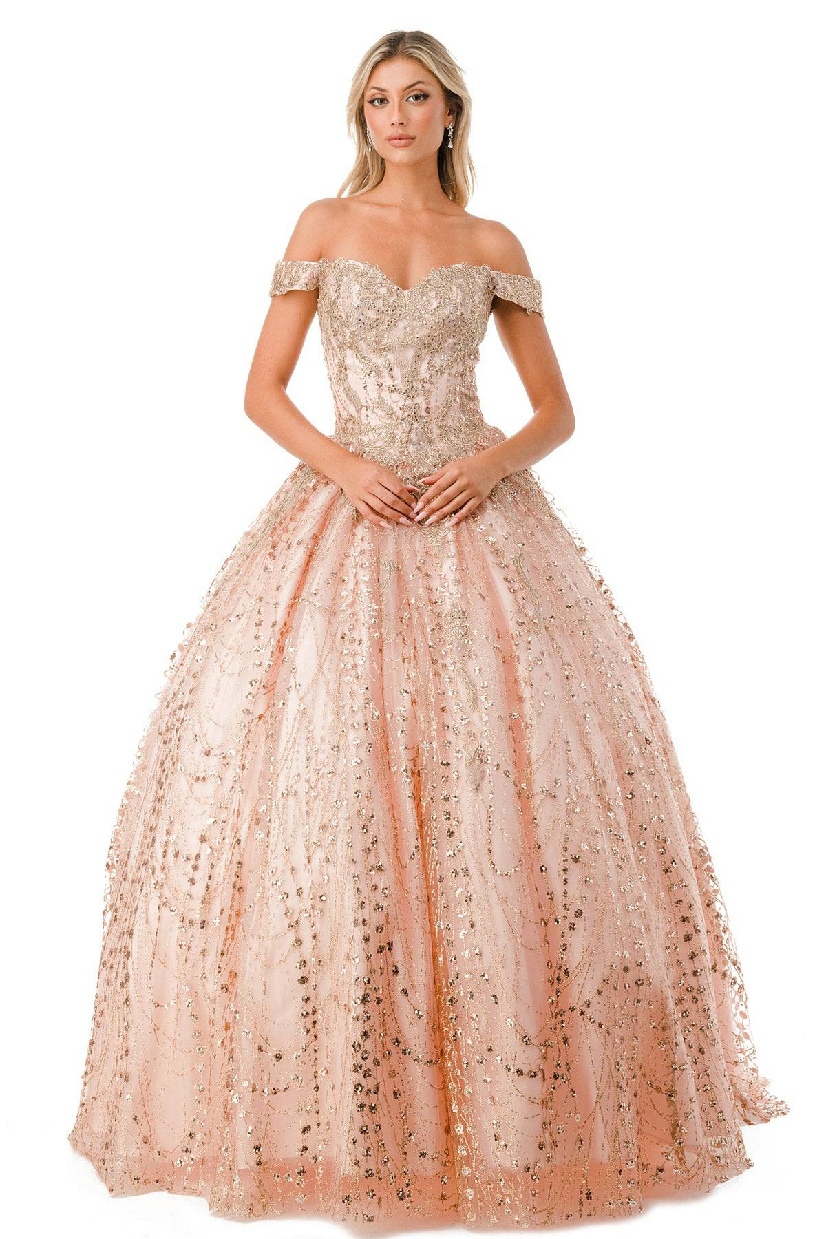 Aspeed L2753T Stunning Seqin Embroidered Quinceanera Dress - NORMA REED