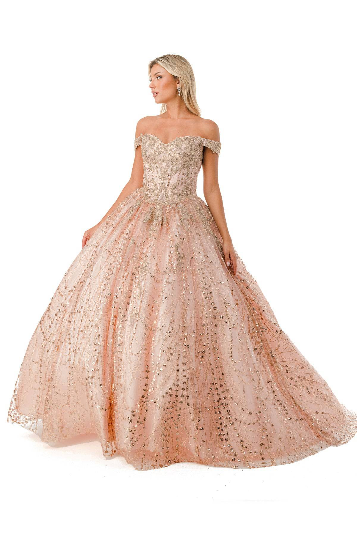 Aspeed L2753T Stunning Seqin Embroidered Quinceanera Dress - NORMA REED