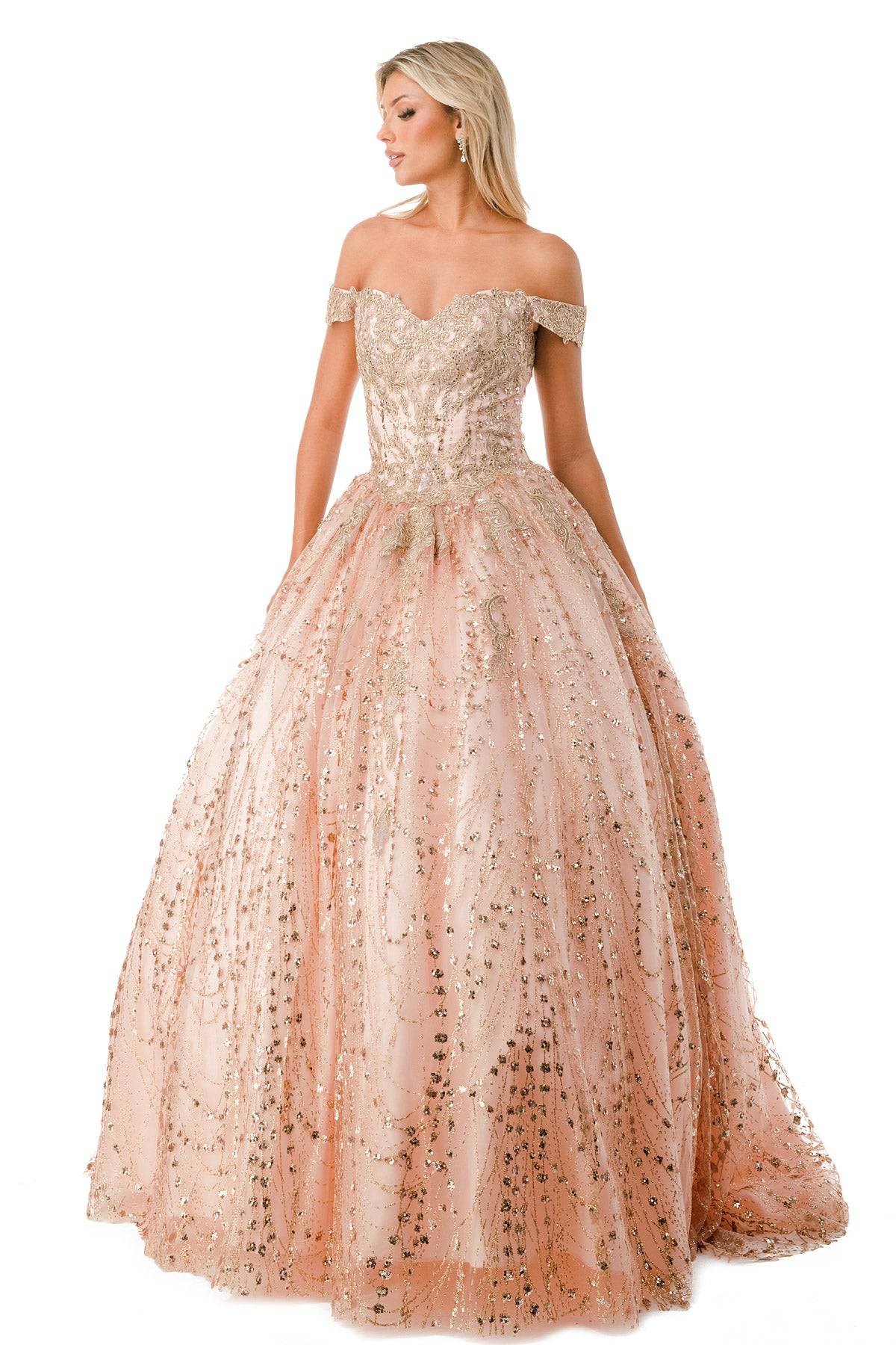 Aspeed L2753T Stunning Seqin Embroidered Quinceanera Dress - NORMA REED