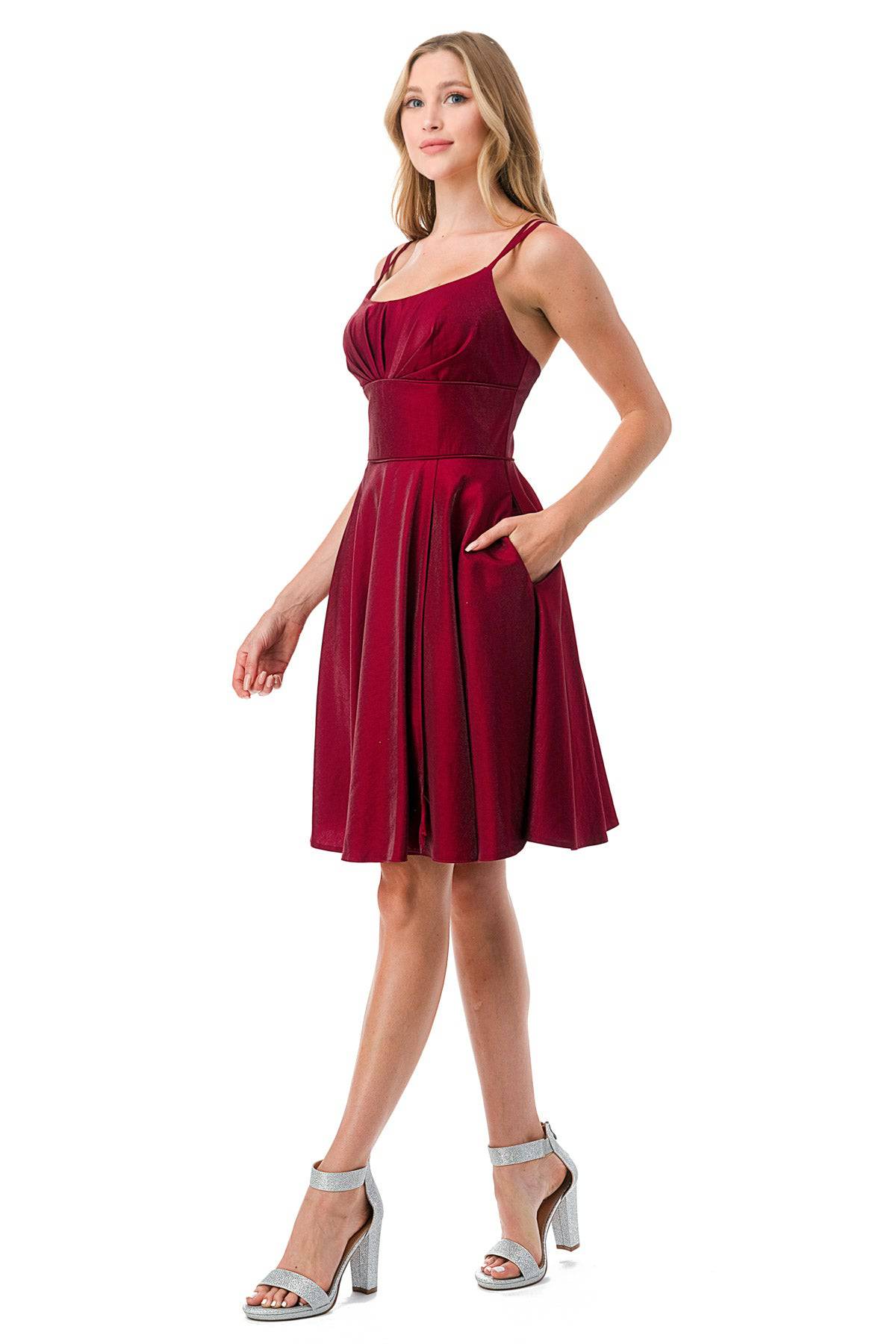 Aspeed S2741M Above Knee Short Dress with Pockets - NORMA REED