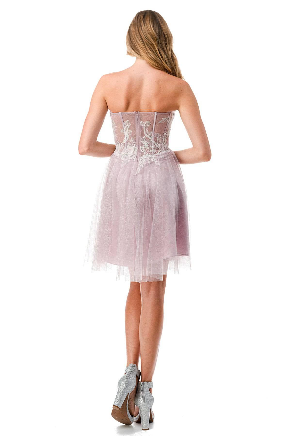 Aspeed S2745B Shimmering Corset Short Dress - NORMA REED