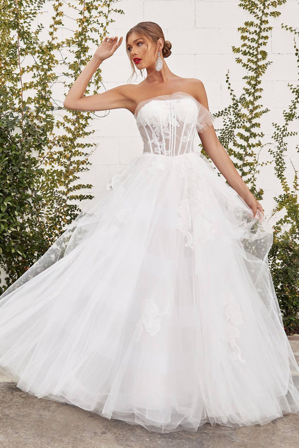 Luxe A1050W Enchanting Corset Wedding Dress - Norma Reed - NORMA REED